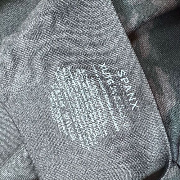 Spanx Look at Me Now Leggings Size XL Heather Grey Black Camo - Picture 6 of 6